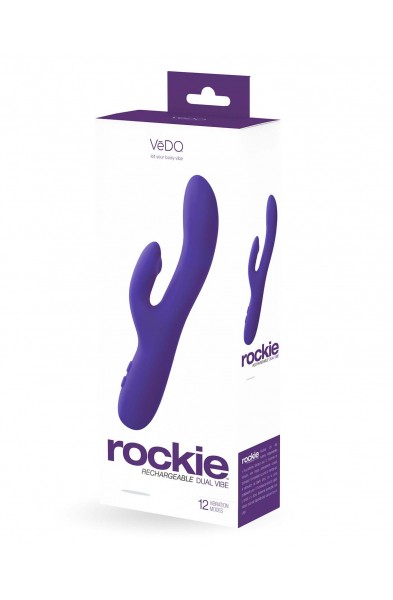 Rockie Dual Rechargeable Vibe - Indigo