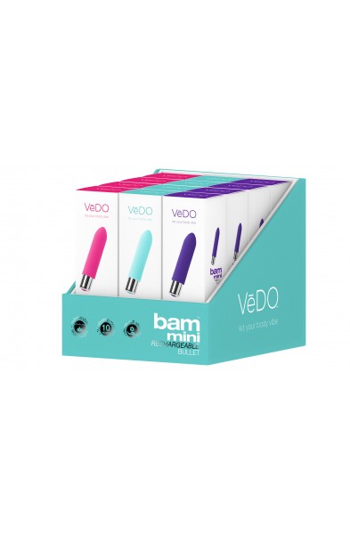 Bam Mini Bullet - Assorted 12 Pc Display