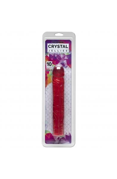 Crystal Jellies Classic Dong 10 Inch - Pink