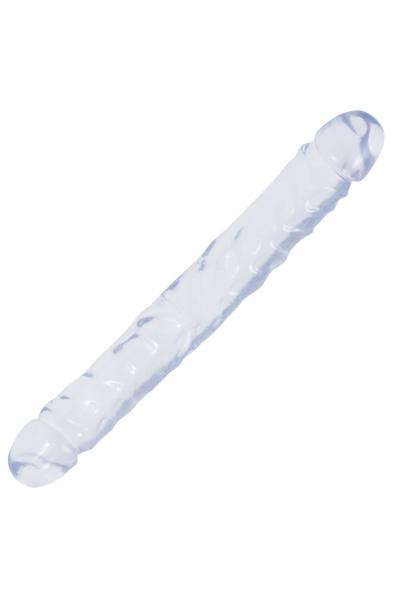 Crystal Jellies Jr Double Dong 12 Inch - Clear