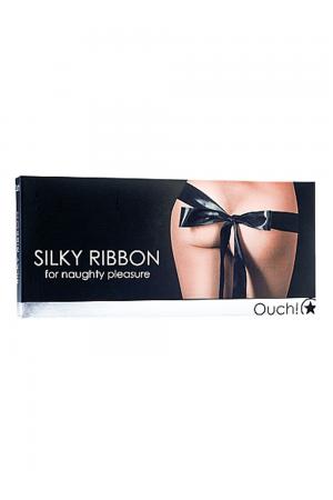 Silky Ribbon for Naughty Pleasure - Black