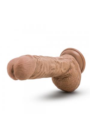 Silicone Willy's - 9 Inch Silicone Dildo With Balls - Mocha