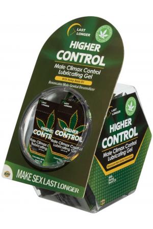 Higher Control Male Climax Control Lubricating Gel With Hemp - 50 Pc