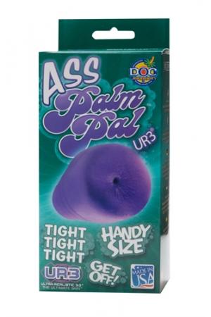 Palm Pal Frosted Ultraskyn Masturbator - Ass - - Purple