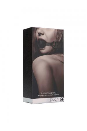 Ouch - Elegant Ball Gag - Titanium Grey