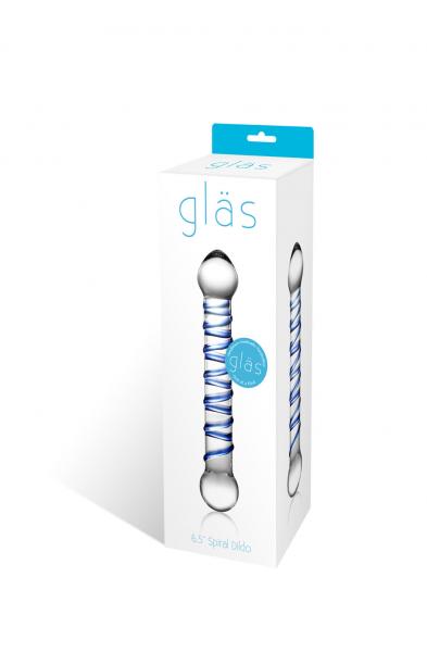 Spiral 6" Glass Dildo