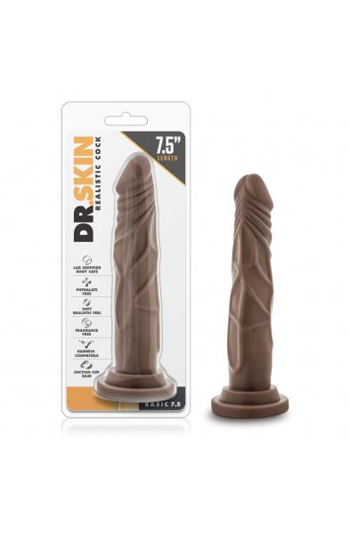 Dr. Skin - Realistic Cock - Basic 7.5 - Chocolate
