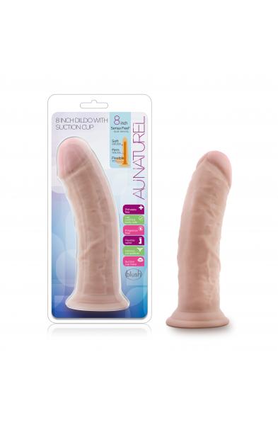Au Naturel - 8 Inch Dildo With Suction Cup -  Vanilla