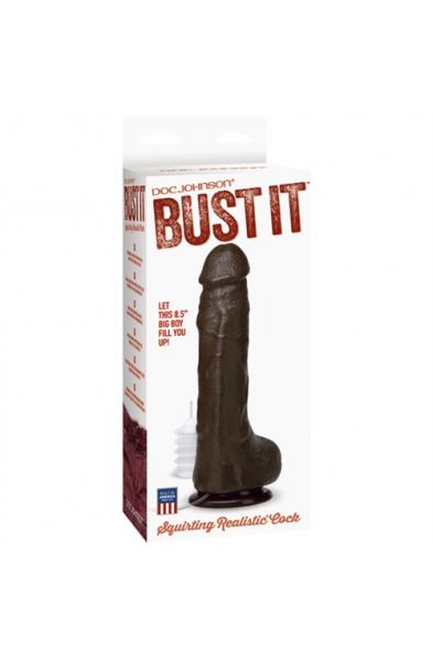 Bust It Squirting Realistic Cock - Black