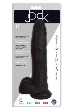 Jock 11" Dong With Balls - Midnight