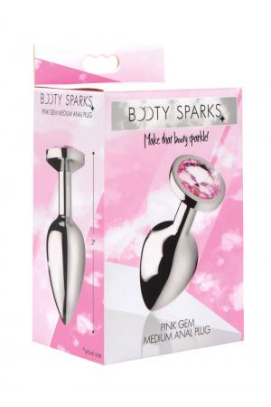 Pink Gem Anal Plug - Medium