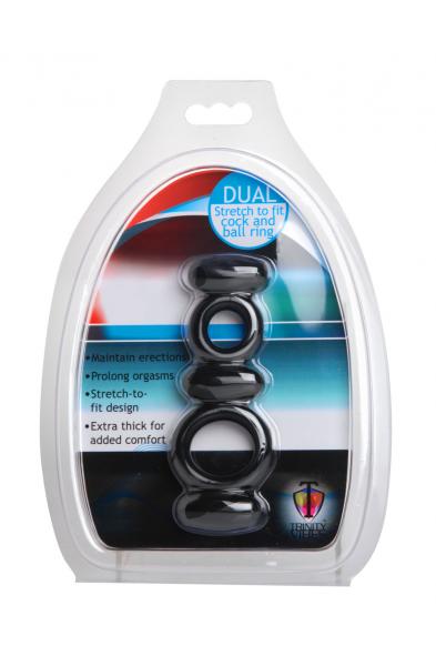Dual Stretch to Fit Cock and Ball Ring