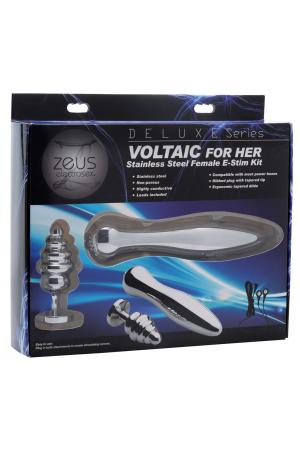 Deluxe Series Voltaic for Her Stainless Steel  Female E-Stim Kit