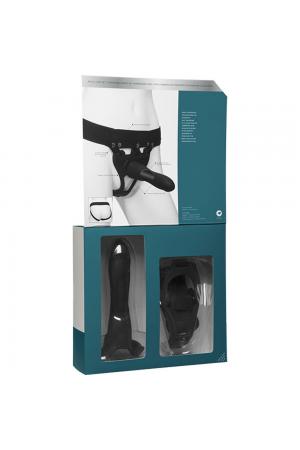 Body Extensions - Hollow Large Dong Strap-on  2-Piece Set - Black