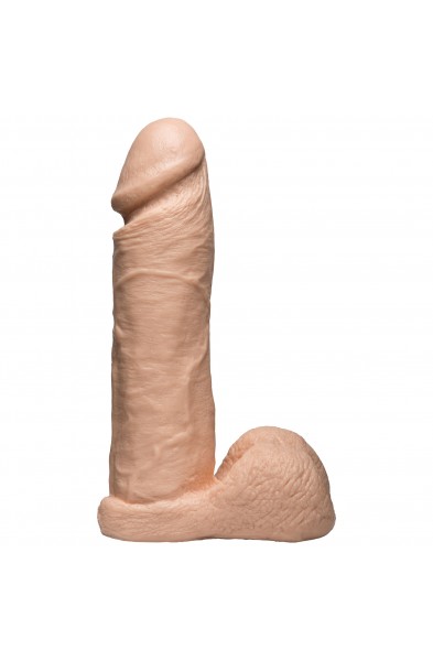 Vac-U-Lock 8 Inch Realistic Cock - White