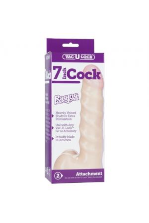 Vac-U-Lock Raging Hard-Ons 7-Inch Cock White