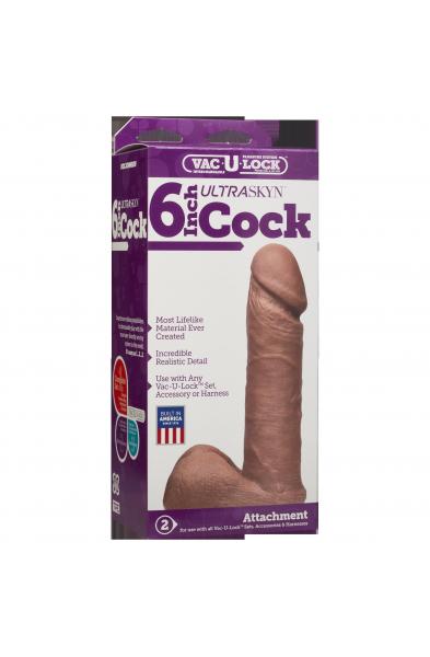 Vac-U-Lock 6-Inch Ur3 Cock - Brown