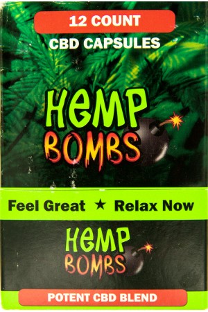 Hemp Bombs Capsules 12 Ct Display 75mg