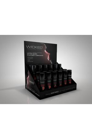 Aqua Flavored Water-Based Lubricant - 24ct Display