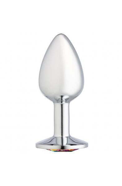 Cloud 9 Novelties Gems Silver Chromed Anal Plug - Small