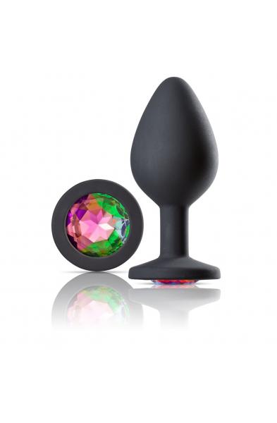 Cloud 9 Novelties Gems Jeweled Silicone Anal Plug  - Medium