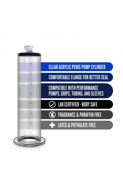 Performance - 9 Inch X 1.75 Inch Penis Pump  Cylinder  Clear