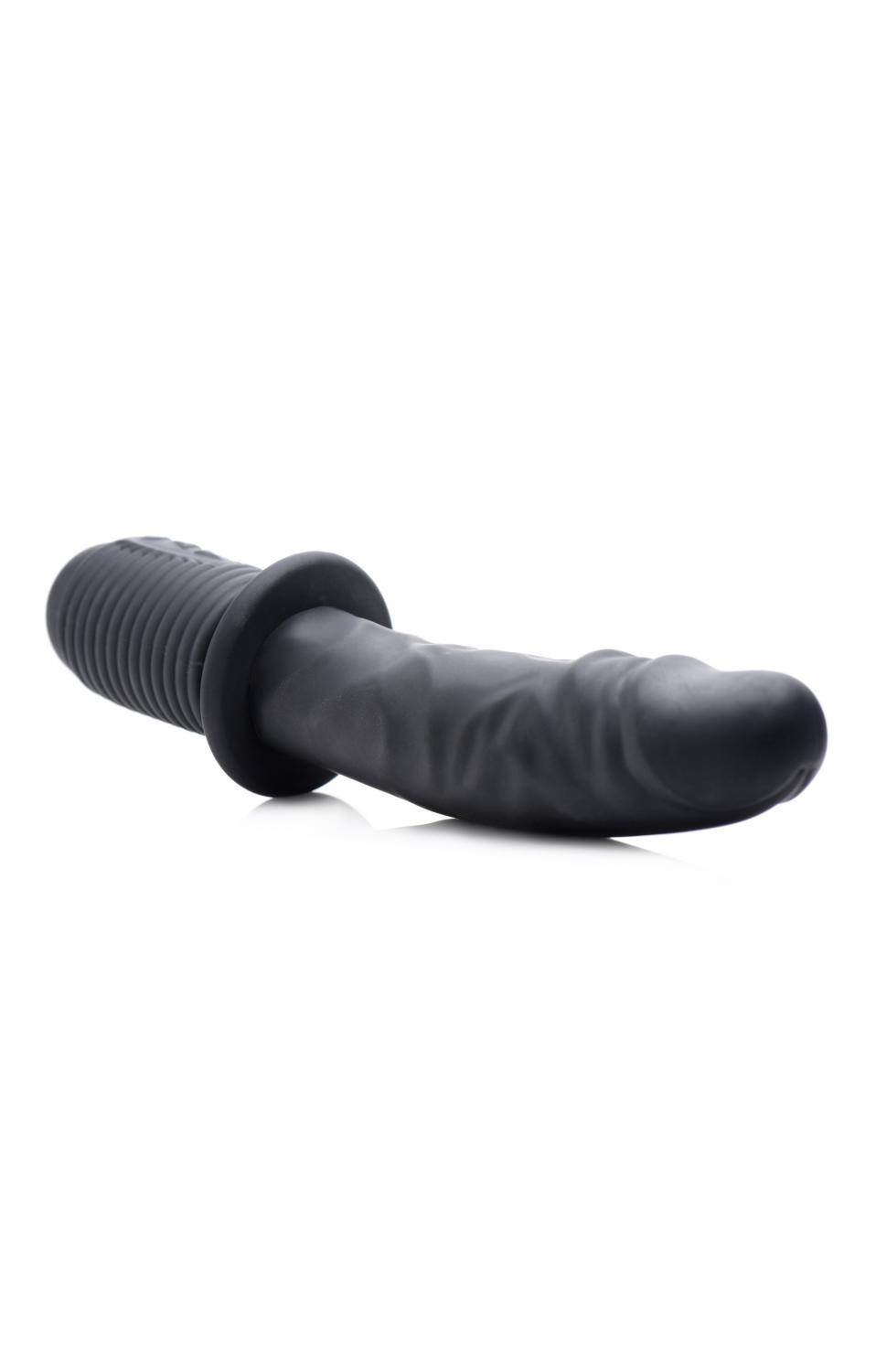 Power Pounder Vibrating and Thrusting Silicone Dildo.
