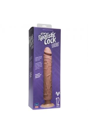 The Realistic Cock - Ur3 Vibrating - 12-Inch -  Brown