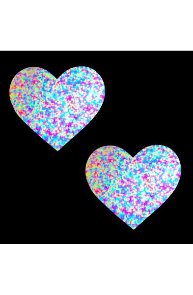 Sprankles Neon Blacklight Glitter I Heart U  Nipztix Pasties