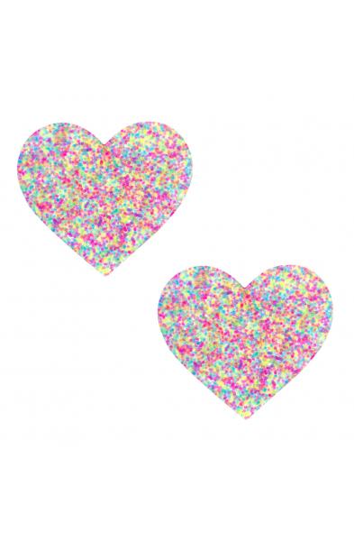 Sprankles Neon Blacklight Glitter I Heart U  Nipztix Pasties