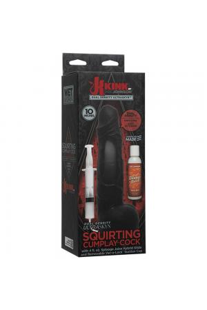 Kink - Wet Works - 10 Inch Dual Density Ultraskyn Squirting Cumplay Cock With Removable Vac-U-Lock Suction Cup