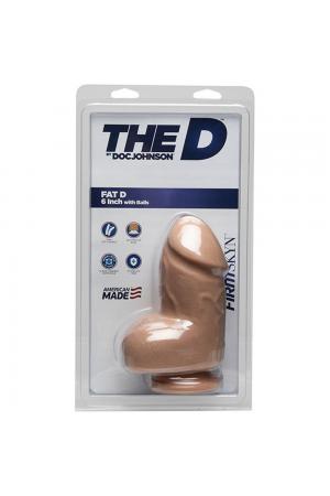 The D - Fat D - 6 Inch With Balls - Firmskyn -  Vanilla