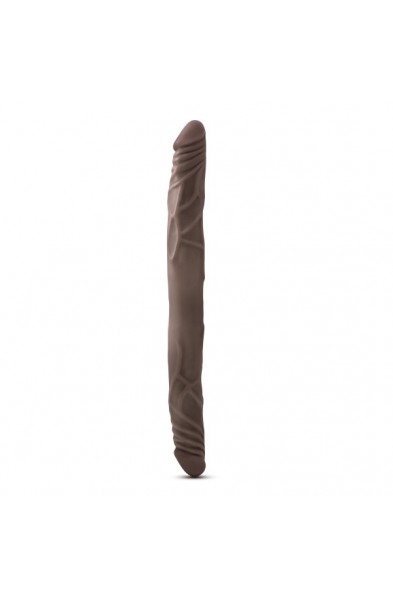 Dr. Skin - 14 Inch Double Dildo - Chocolate