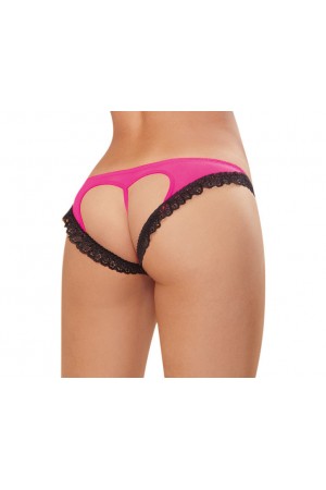 Panty - Medium - Hot Pink/ Black