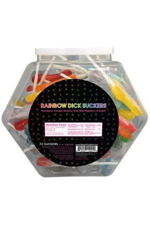 Rainbow Dick Suckers - 72 Pack