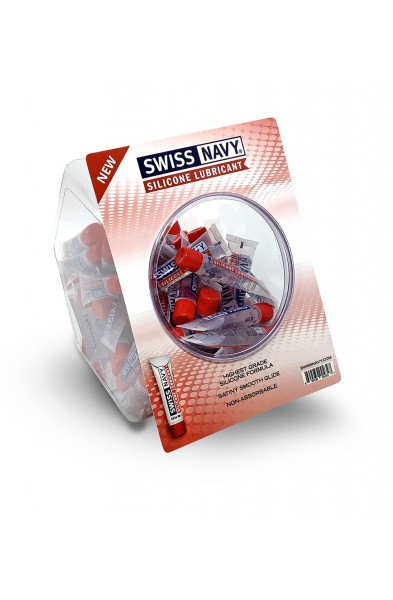 Swiss Navy Silicone 10ml 100ct Fishbowl