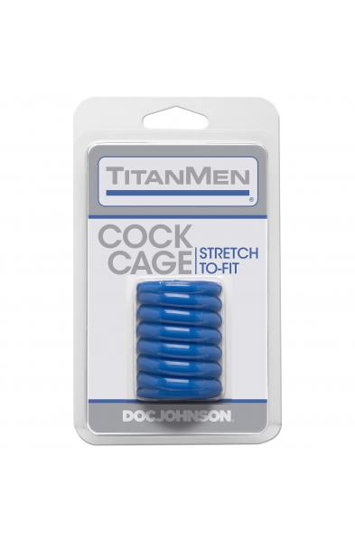 Titanmen Cock Cage - Blue