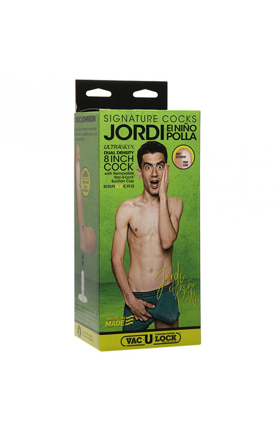 Signature Cocks - Jordi El Nino Polla - 8 Inch - Ultraskyn Cock With  Removable Vul Suction Cup - DJ8160-14-BX