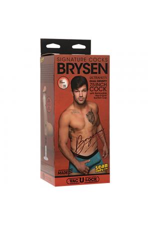 Signature Cocks - Brysen - 7.5 Inch Ultraskyn  Cock With Removable Vac-U-Lock Suction Cup