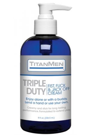 Titanmen Triple Duty Fist, Fuck and Jack Off Cream - Bulk - 8 Fl. Oz.