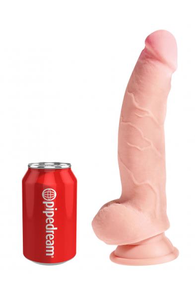 King Cock Plus Triple Density 8 Inch Cock With Balls - Flesh