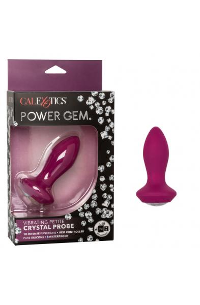 Power Gem Vibrating Petite Crystal Probe - Purple