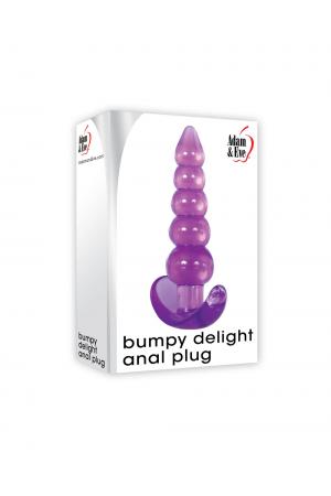 Bumpy Delight Anal Plug - Purple