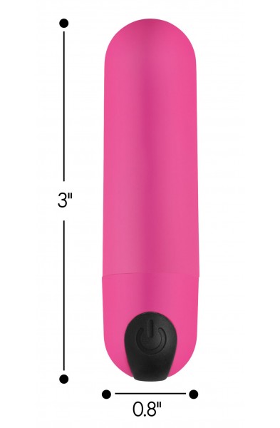 Bang Vibrating Bullet With Remote Control - Pink