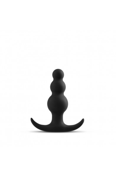 Anal Adventures Platinum - Beaded Plug - Black