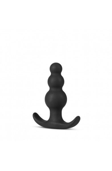 Anal Adventures Platinum - Beaded Plug - Black