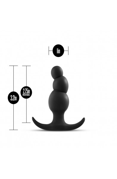 Anal Adventures Platinum - Stacked Plug - Black