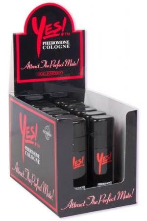 Yes Pheromone Cologne 12 Pieces Display