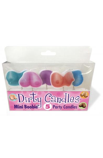 Dirty Boob Candles 5 Party Candles