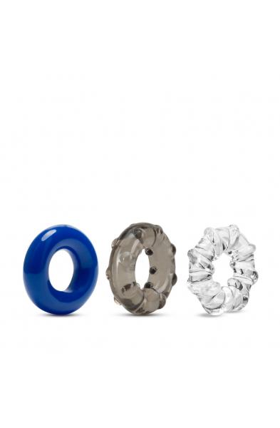 Stay Hard - Triple Stretch 3 Pack Cock Rings